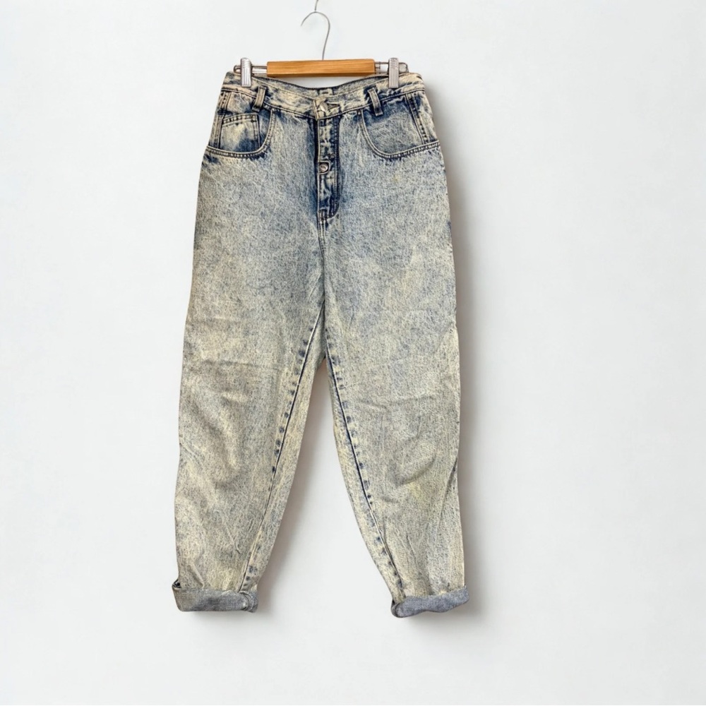 👖 PS Gitano Vintage Acid Wash Jeans Size 10 Short High Rise 90s Denim